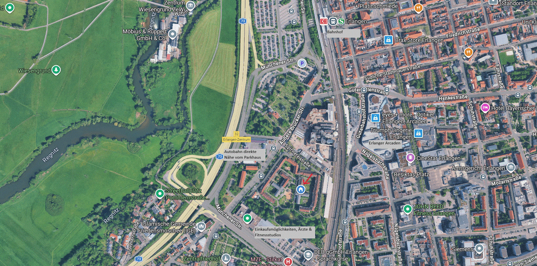 Predaj bytu 3-izbový 74 m², Am Färberhof, 3, Erlangen, Bavorsko Predaj bytu 3-izbový 74 m², Am Färberhof, 3, Erlangen, Bavorsko