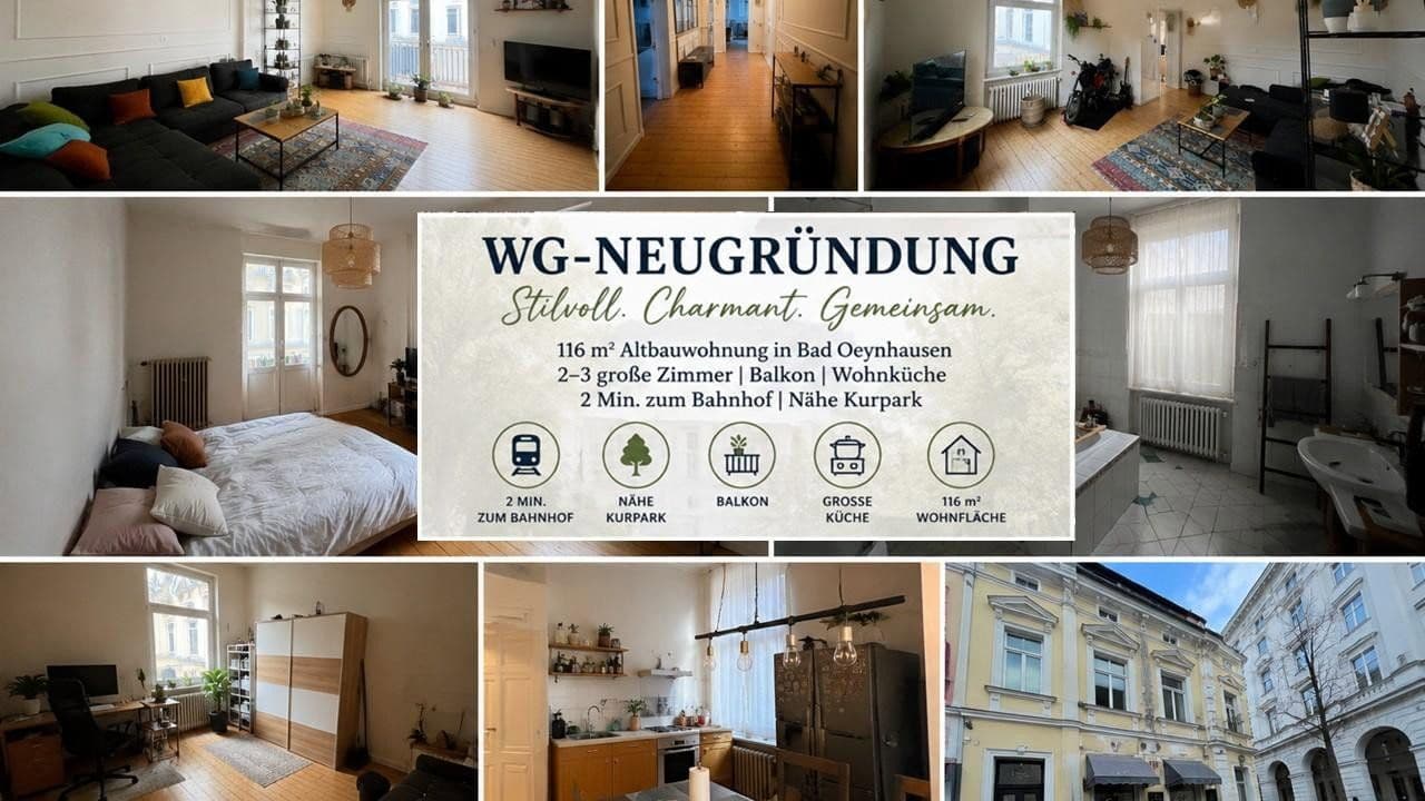 Prenájom bytu 116 m², Viktoriastraße 4, Bad Oeynhausen, Severné Porýnie - Westfálsko Prenájom bytu 116 m², Viktoriastraße 4, Bad Oeynhausen, Severné Porýnie - Westfálsko