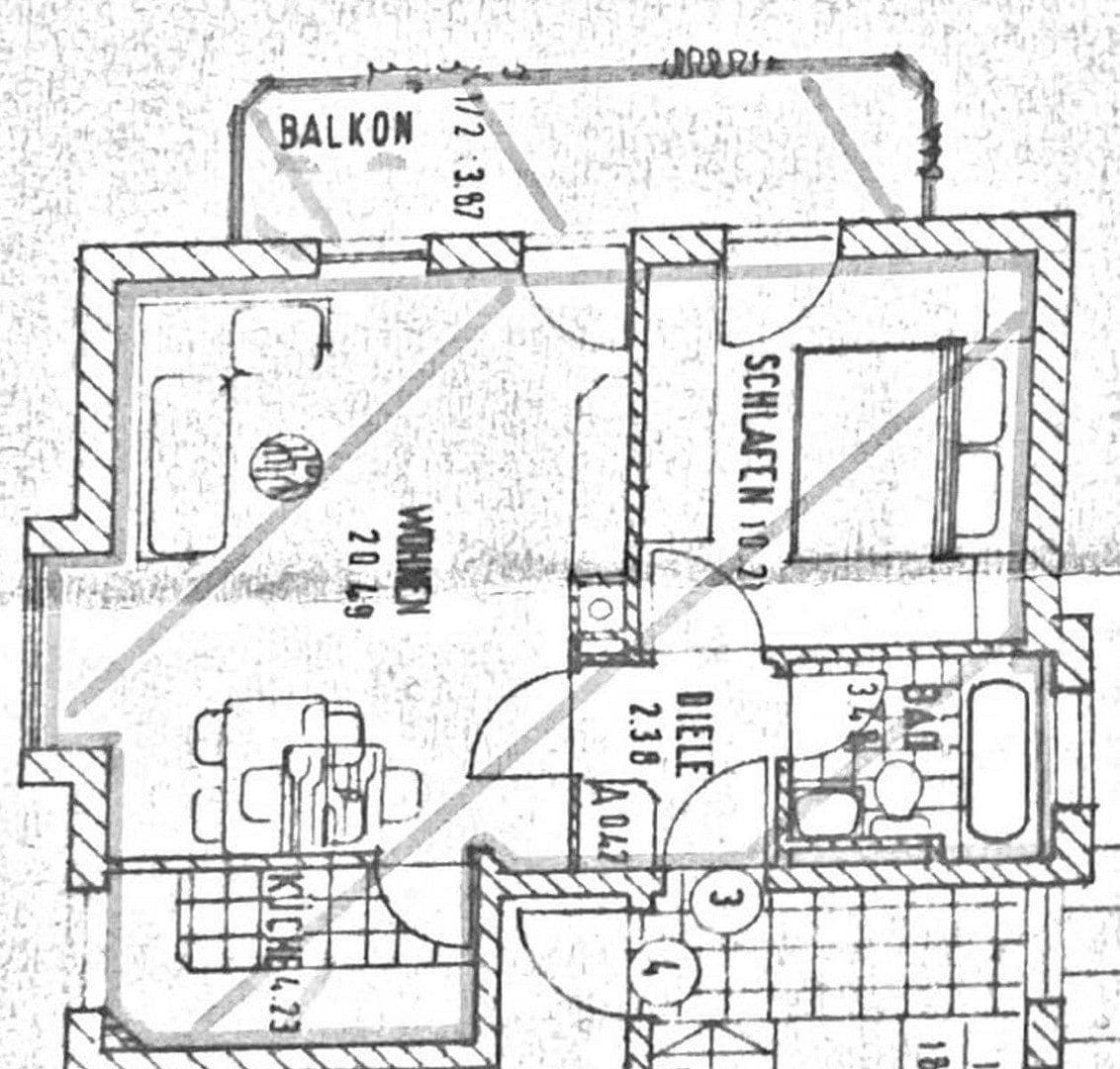 Prenájom bytu 2-izbový 45 m², Rofanstraße 00, München, Bavorsko Prenájom bytu 2-izbový 45 m², Rofanstraße 00, München, Bavorsko