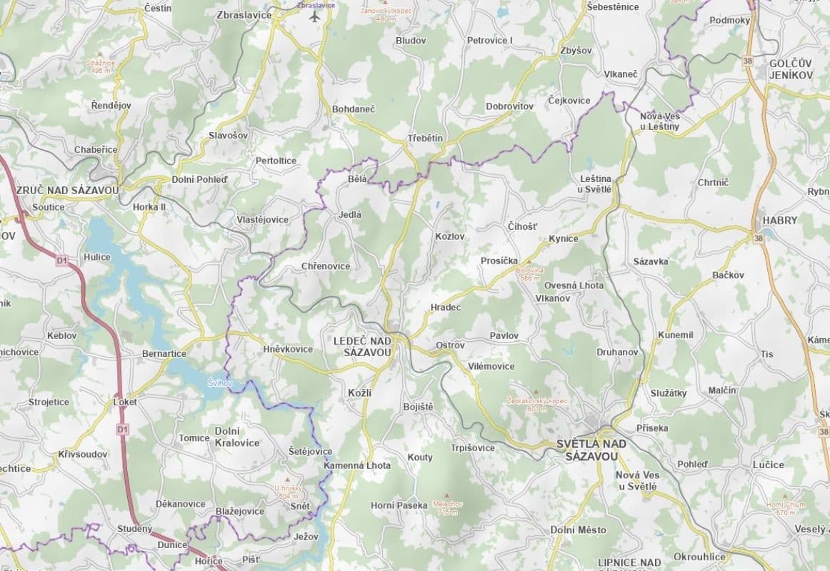 Predaj pozemku 4.044 m², Kozlov, Kraj Vysočina Predaj pozemku 4.044 m², Kozlov, Kraj Vysočina