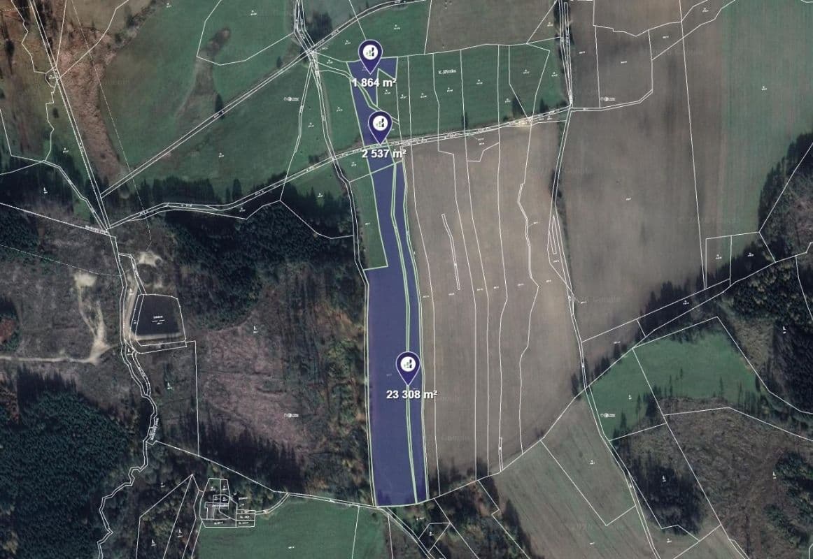 Predaj pozemku 27.709 m², Šimanov, Kraj Vysočina Predaj pozemku 27.709 m², Šimanov, Kraj Vysočina