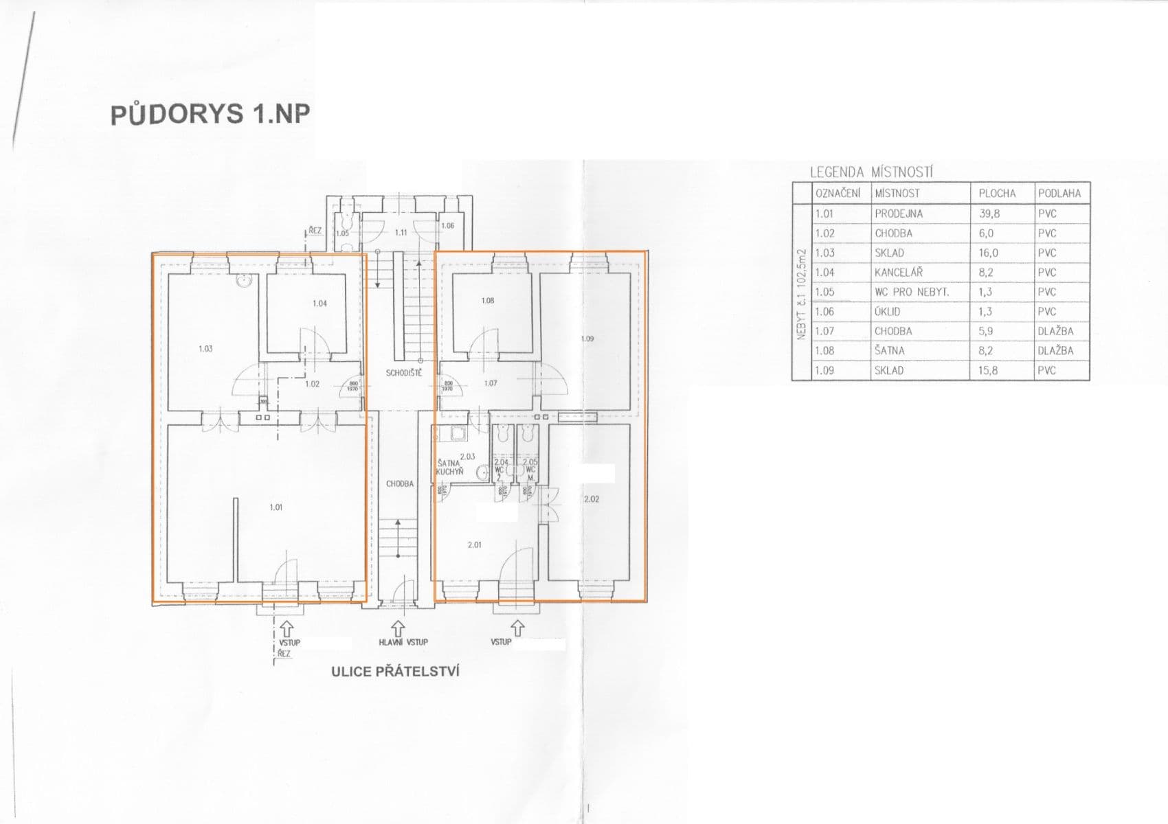 Prenájom nebytového priestoru 136 m², Přátelství, Praha, Praha Prenájom nebytového priestoru 136 m², Přátelství, Praha, Praha