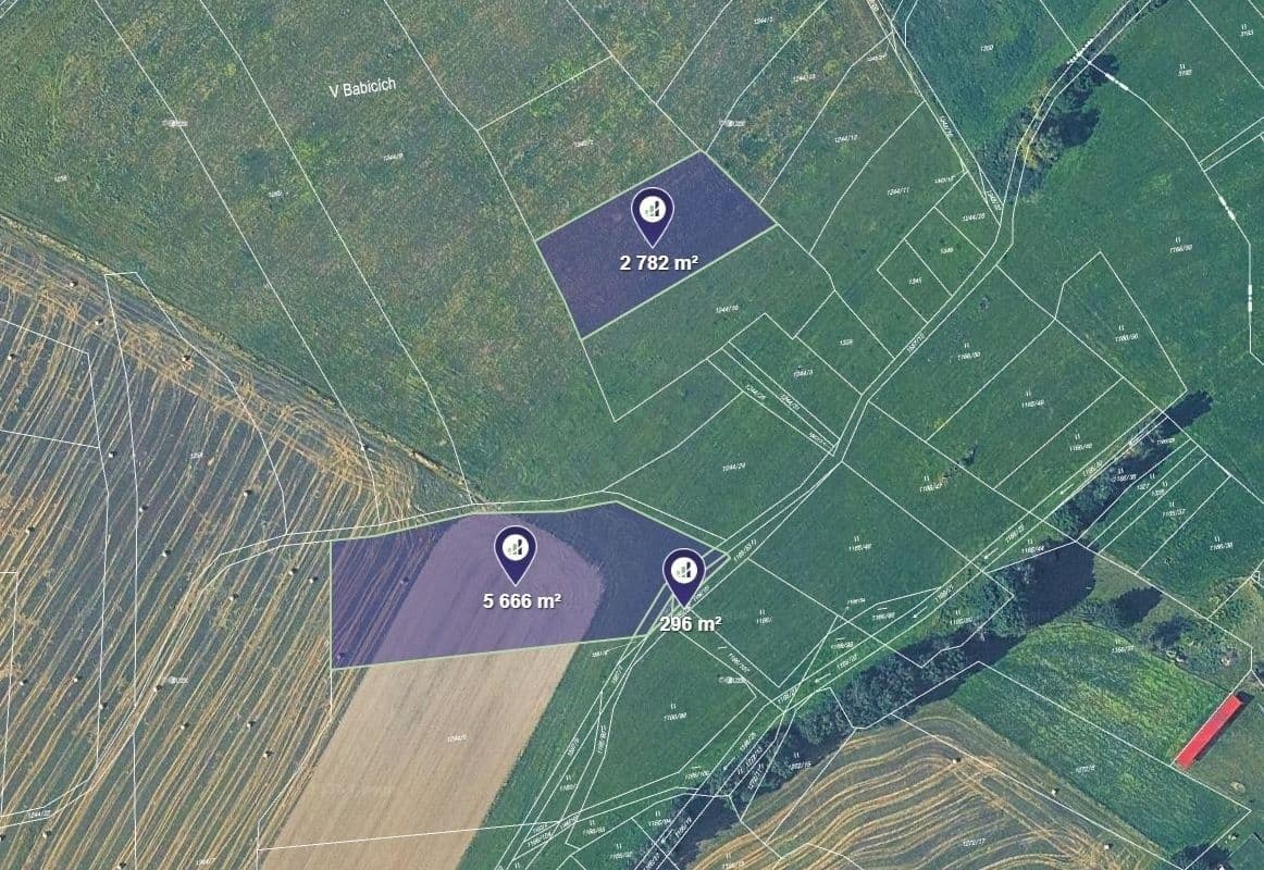 Predaj pozemku 8.744 m², Kbel, Plzeňský kraj Predaj pozemku 8.744 m², Kbel, Plzeňský kraj