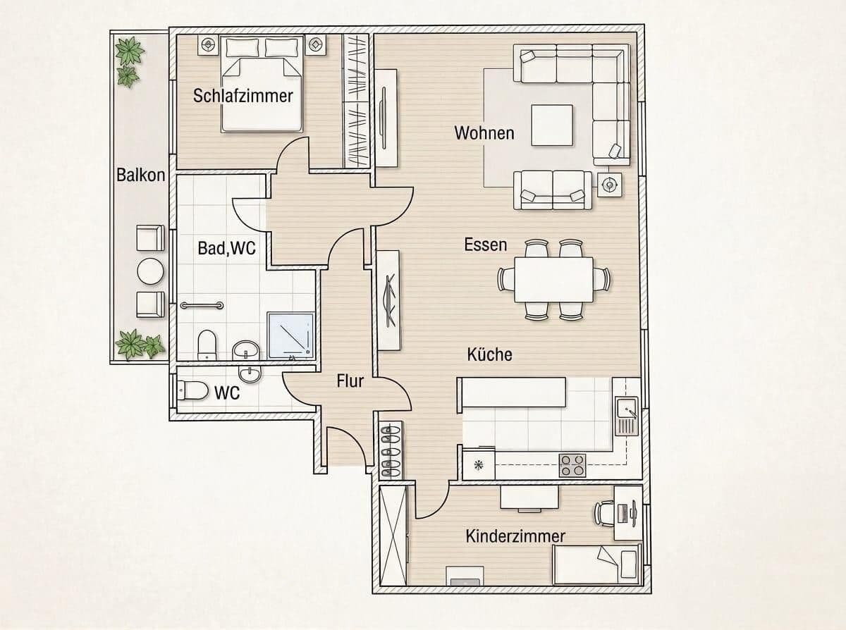 Predaj bytu 3-izbový 108 m², Heidter Berg, Wuppertal, Severné Porýnie - Westfálsko Predaj bytu 3-izbový 108 m², Heidter Berg, Wuppertal, Severné Porýnie - Westfálsko