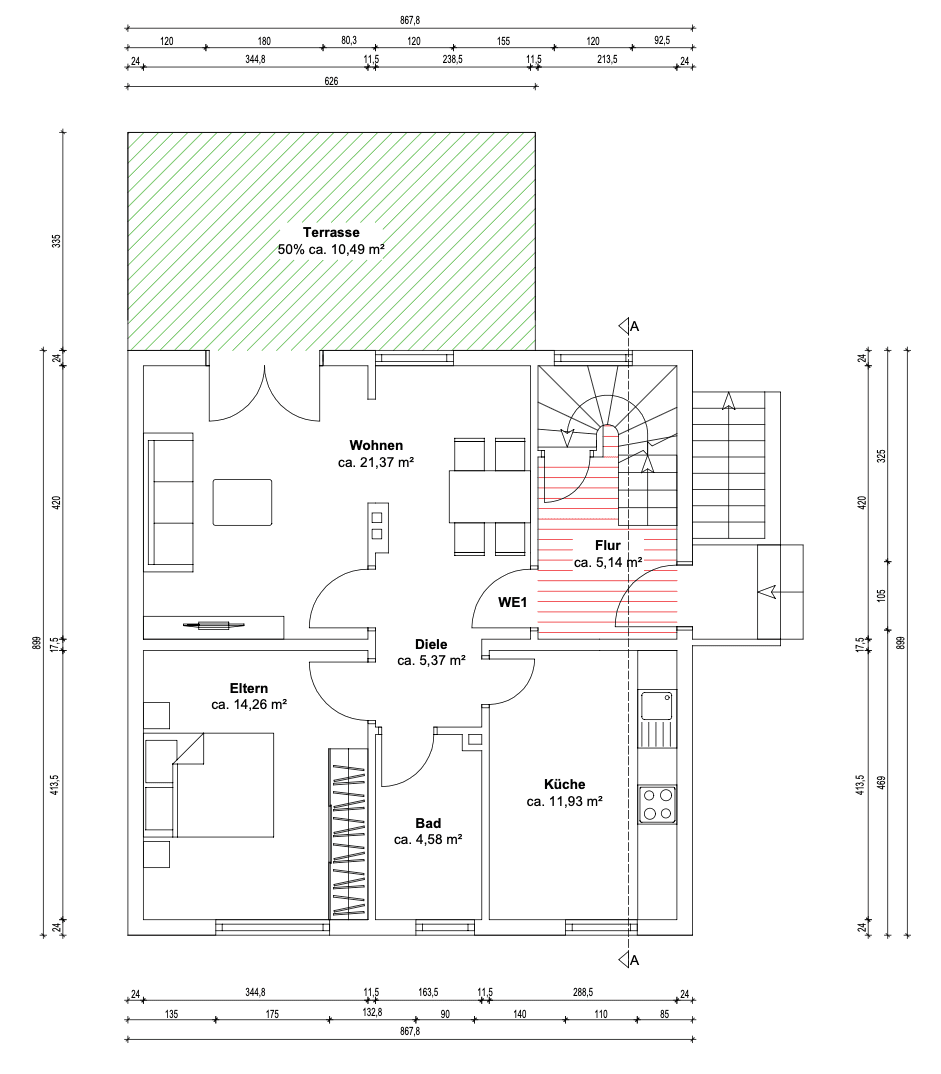 Predaj domu 165 m², pozemek 488 m², In den Tannen 19, Lünen, Severné Porýnie - Westfálsko Predaj domu 165 m², pozemek 488 m², In den Tannen 19, Lünen, Severné Porýnie - Westfálsko
