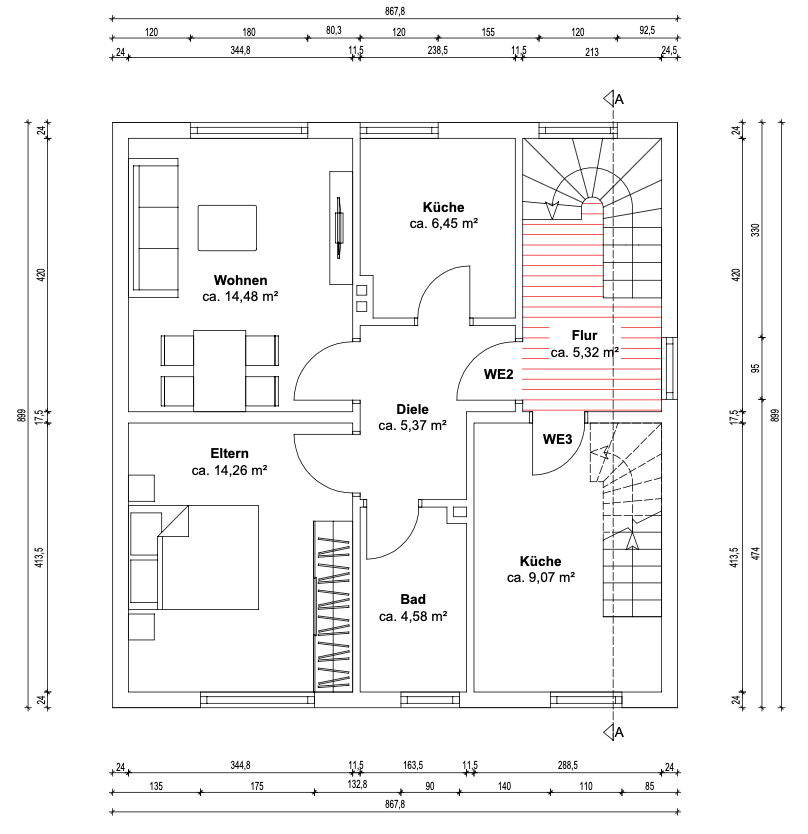 Predaj domu 165 m², pozemek 488 m², In den Tannen 19, Lünen, Severné Porýnie - Westfálsko Predaj domu 165 m², pozemek 488 m², In den Tannen 19, Lünen, Severné Porýnie - Westfálsko