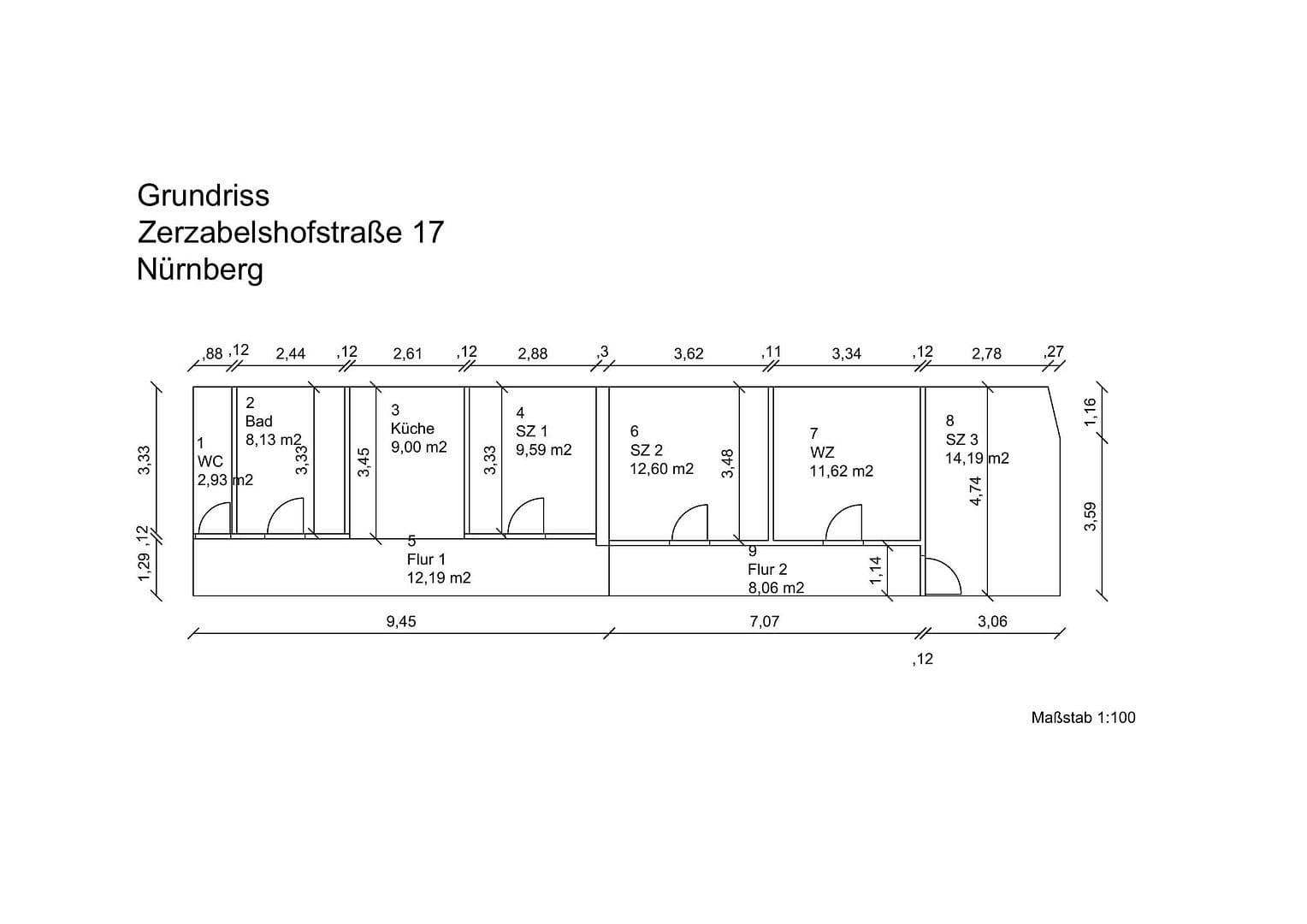 Predaj bytu 4-izbový 89 m², Zerzabelshofstr. 17, Nürnberg, Bavorsko Predaj bytu 4-izbový 89 m², Zerzabelshofstr. 17, Nürnberg, Bavorsko