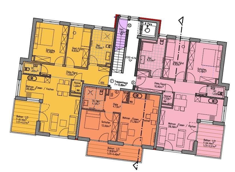 Predaj bytu 2-izbový 64 m², Axdorfer Feld 15, Traunstein, Bavorsko Predaj bytu 2-izbový 64 m², Axdorfer Feld 15, Traunstein, Bavorsko
