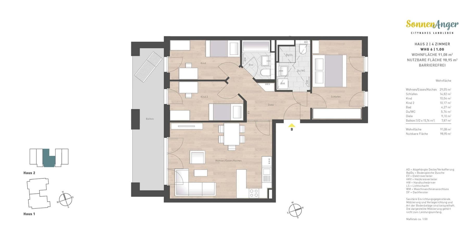 Predaj bytu 4-izbový 92 m², Keferloher-Markt-Straße, Putzbrunn-Oedenstockach, Bavorsko Predaj bytu 4-izbový 92 m², Keferloher-Markt-Straße, Putzbrunn-Oedenstockach, Bavorsko