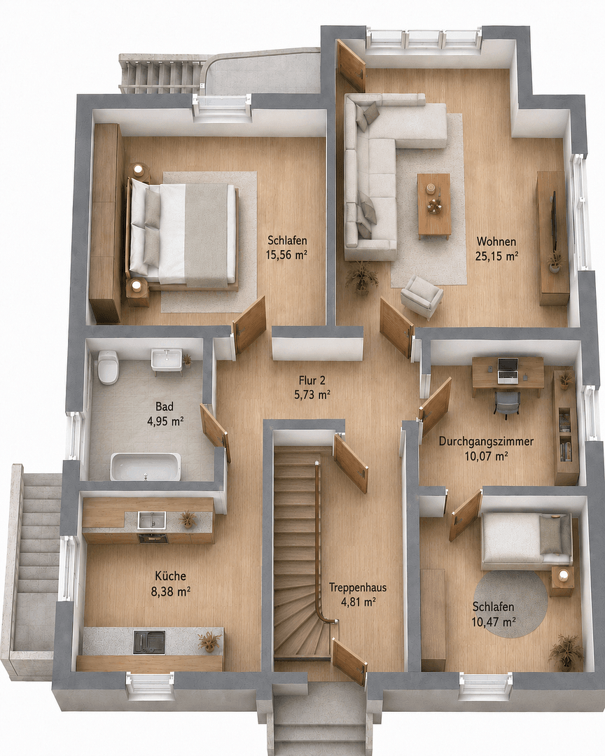 Prenájom bytu 4-izbový 85 m², Am Kupferstrange 2, Hildesheim, Dolné Sasko Prenájom bytu 4-izbový 85 m², Am Kupferstrange 2, Hildesheim, Dolné Sasko