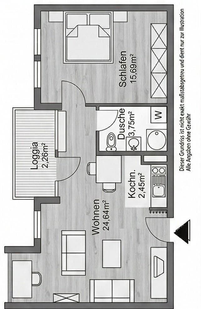 Predaj bytu 2-izbový 48 m², Woerishofferstraße 12, Karlsruhe, Bádensko-Wurttembersko Predaj bytu 2-izbový 48 m², Woerishofferstraße 12, Karlsruhe, Bádensko-Wurttembersko
