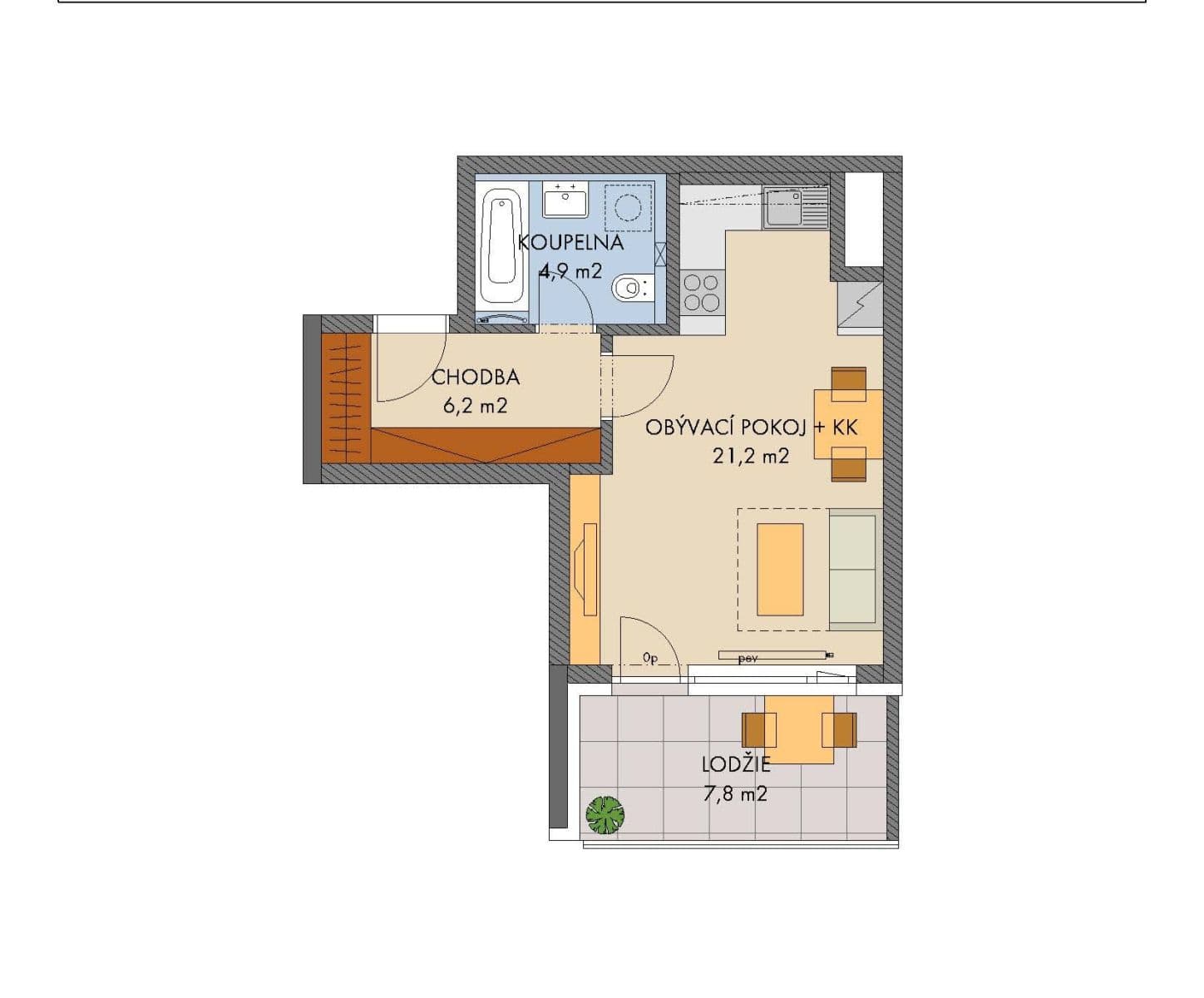 Predaj bytu 1-izbový 33 m², Baarové, Praha, Praha Predaj bytu 1-izbový 33 m², Baarové, Praha, Praha