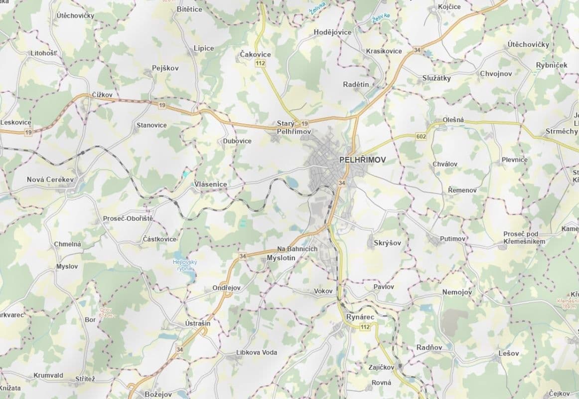 Predaj pozemku 10.376 m², Pelhřimov, Kraj Vysočina Predaj pozemku 10.376 m², Pelhřimov, Kraj Vysočina