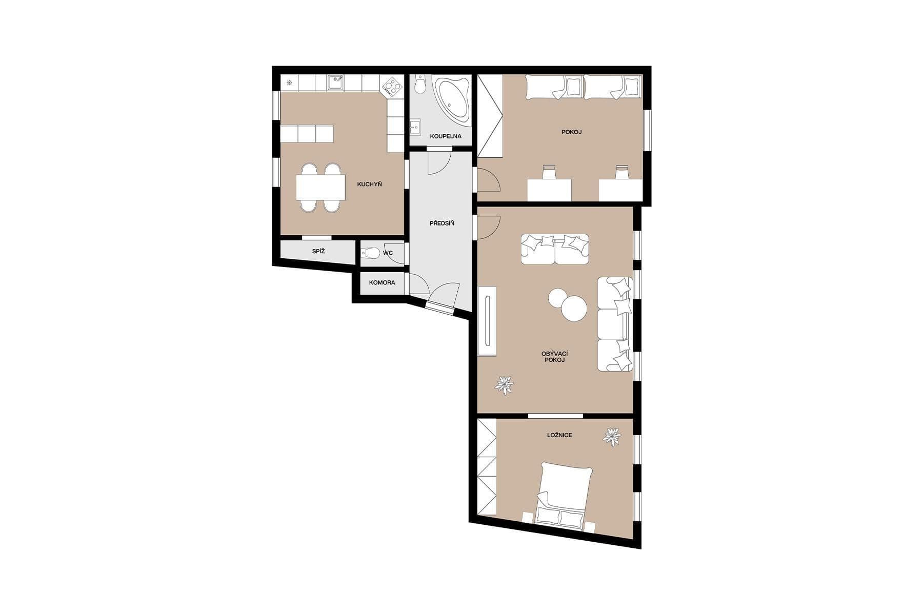 Predaj bytu 3-izbový 136 m², Františka Křížka, Praha, Praha Predaj bytu 3-izbový 136 m², Františka Křížka, Praha, Praha
