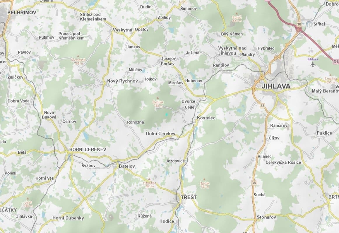 Predaj pozemku 23.080 m², Cejle, Kraj Vysočina Predaj pozemku 23.080 m², Cejle, Kraj Vysočina