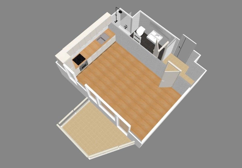 Prenájom bytu 1-izbový 30 m², Kbelská, Praha, Praha Prenájom bytu 1-izbový 30 m², Kbelská, Praha, Praha