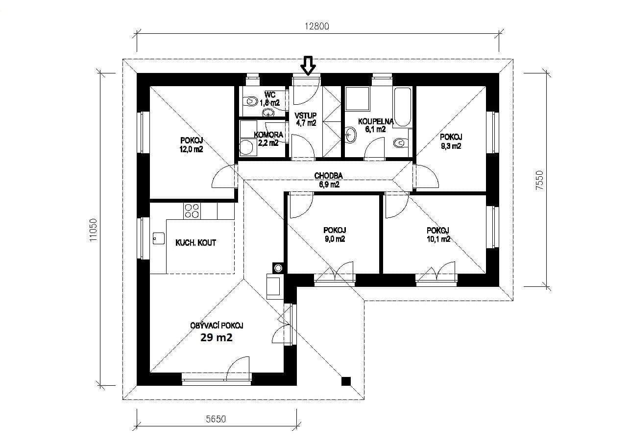 Predaj domu 91 m², pozemek 817 m², U Stadionu, Slaný, Středočeský kraj Predaj domu 91 m², pozemek 817 m², U Stadionu, Slaný, Středočeský kraj