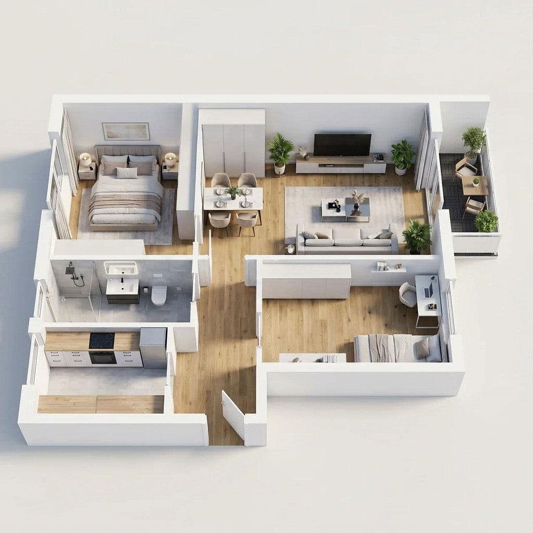 Predaj bytu 3-izbový 60 m², Pulvermühlenweg 31, Zwenkau, Sasko Predaj bytu 3-izbový 60 m², Pulvermühlenweg 31, Zwenkau, Sasko