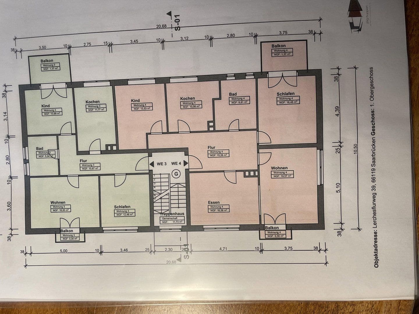 Predaj bytu 6-izbový 103 m², Lerchesflurweg 39, Saarbrücken, Sársko Predaj bytu 6-izbový 103 m², Lerchesflurweg 39, Saarbrücken, Sársko