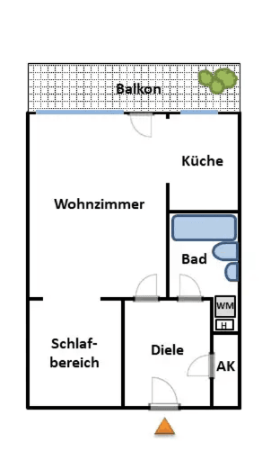Prenájom bytu 1-izbový 44 m², Neuss, Severné Porýnie - Westfálsko Prenájom bytu 1-izbový 44 m², Neuss, Severné Porýnie - Westfálsko