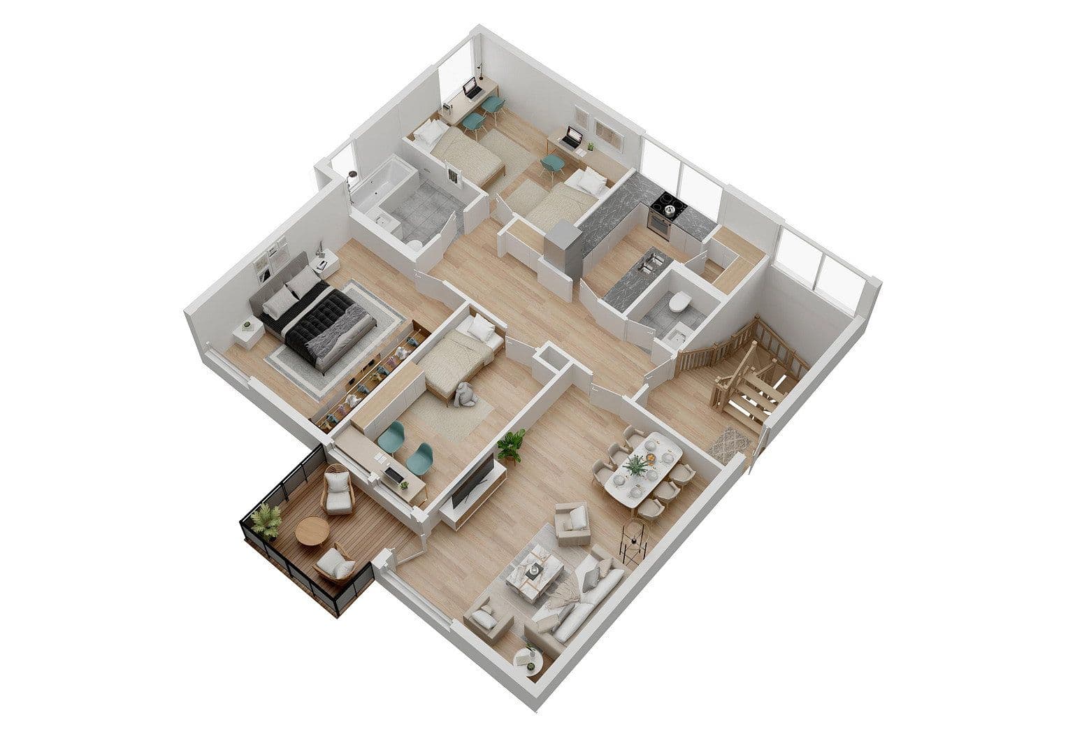Predaj bytu 4-izbový 87 m², Grenzstraße 40, Obertshausen, Hesensko Predaj bytu 4-izbový 87 m², Grenzstraße 40, Obertshausen, Hesensko