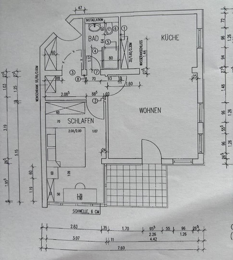 Prenájom bytu 2-izbový 58 m², Grandweg, Hamburg, Hamburg Prenájom bytu 2-izbový 58 m², Grandweg, Hamburg, Hamburg