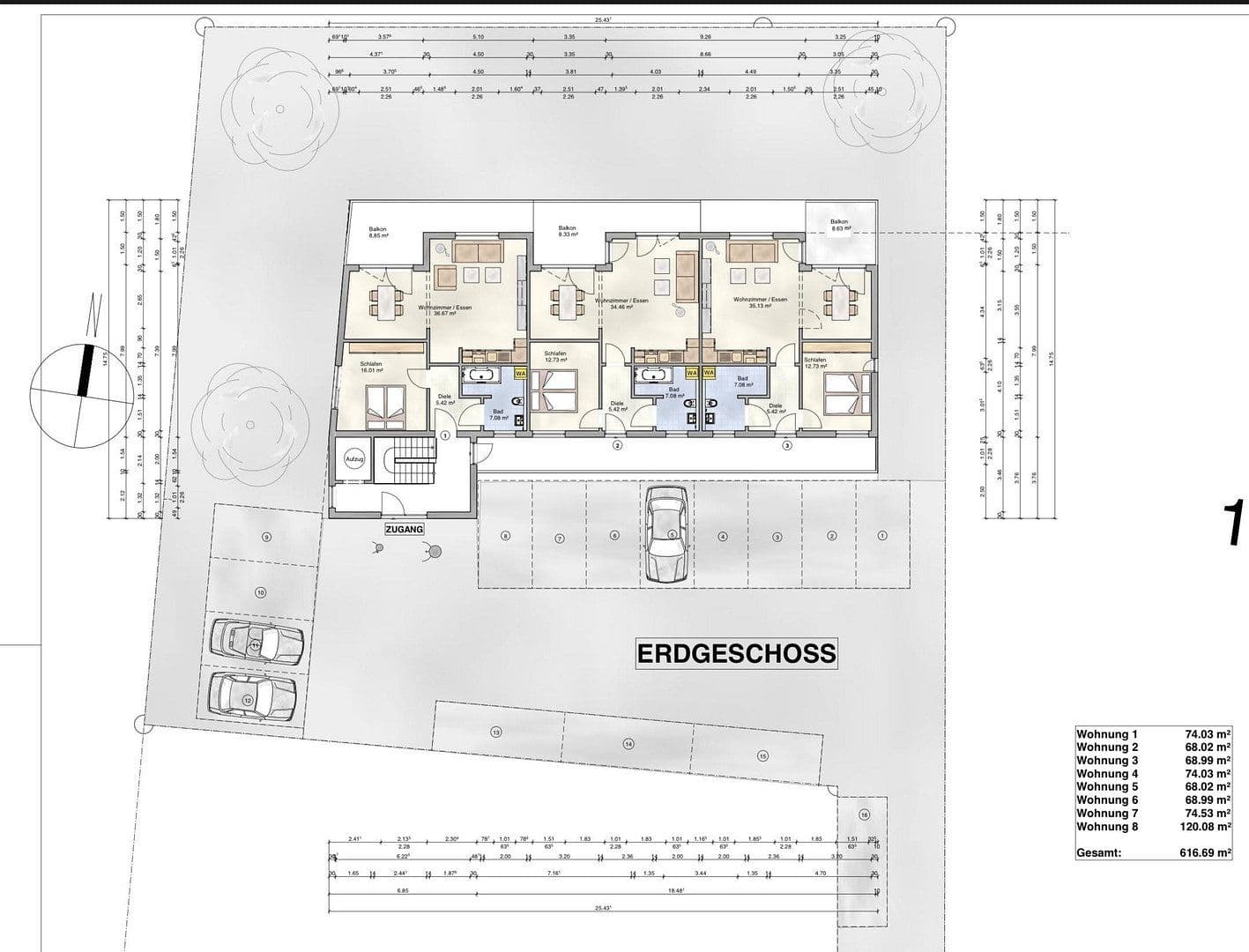Predaj bytu 2-izbový 70 m², Uffenheim, Bavorsko Predaj bytu 2-izbový 70 m², Uffenheim, Bavorsko
