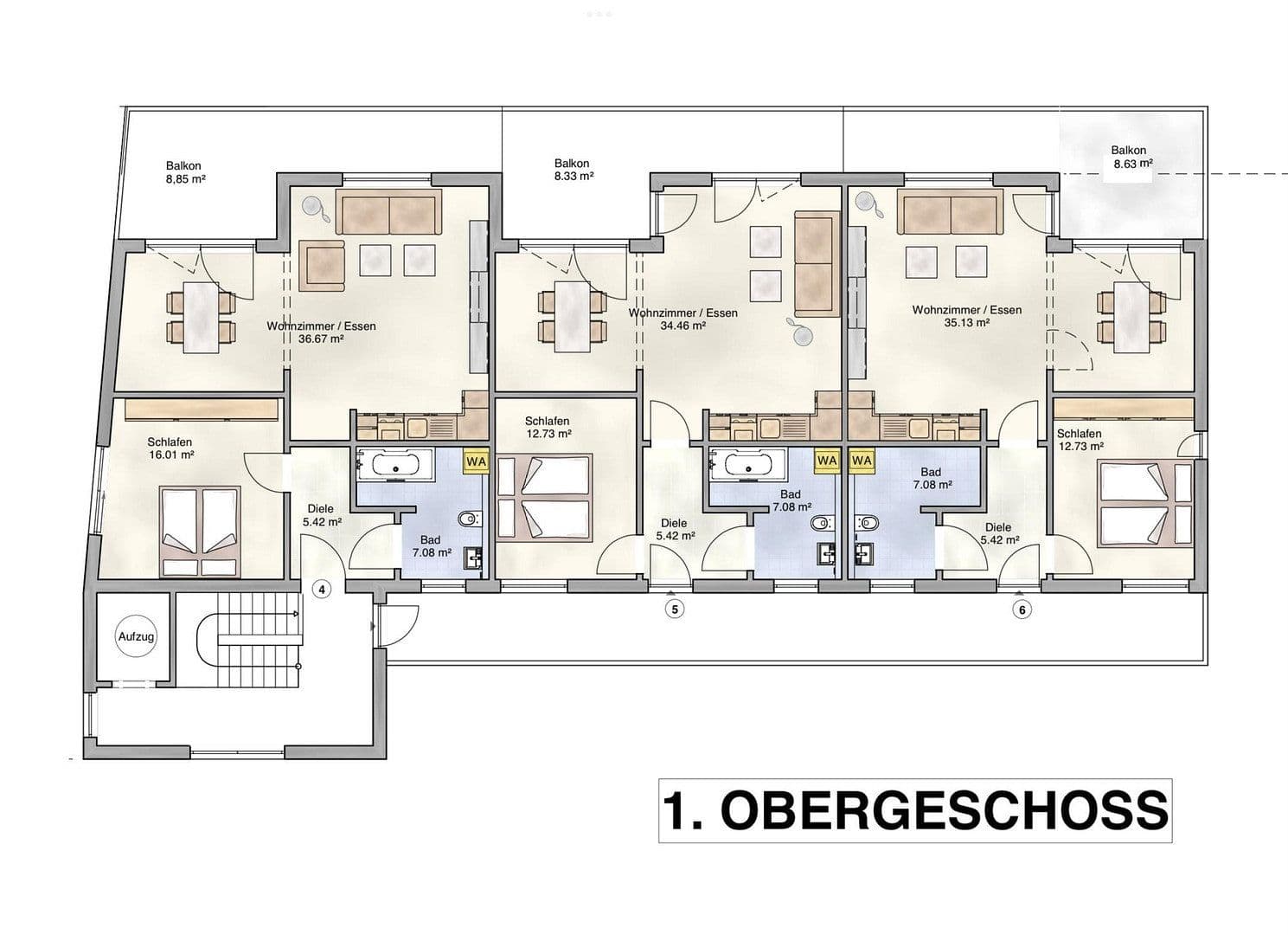 Predaj bytu 2-izbový 70 m², Uffenheim, Bavorsko Predaj bytu 2-izbový 70 m², Uffenheim, Bavorsko