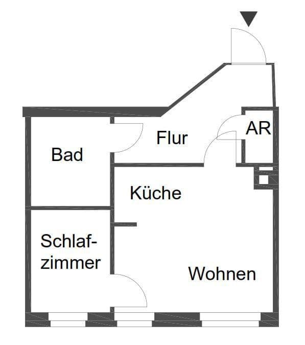 Predaj bytu 1-izbový 34 m², Chemnitz, Sasko Predaj bytu 1-izbový 34 m², Chemnitz, Sasko