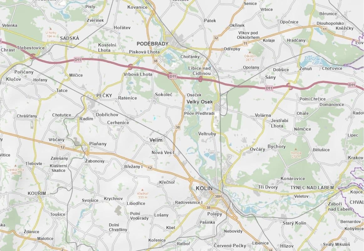 Predaj pozemku 11.513 m², Velim, Středočeský kraj Predaj pozemku 11.513 m², Velim, Středočeský kraj