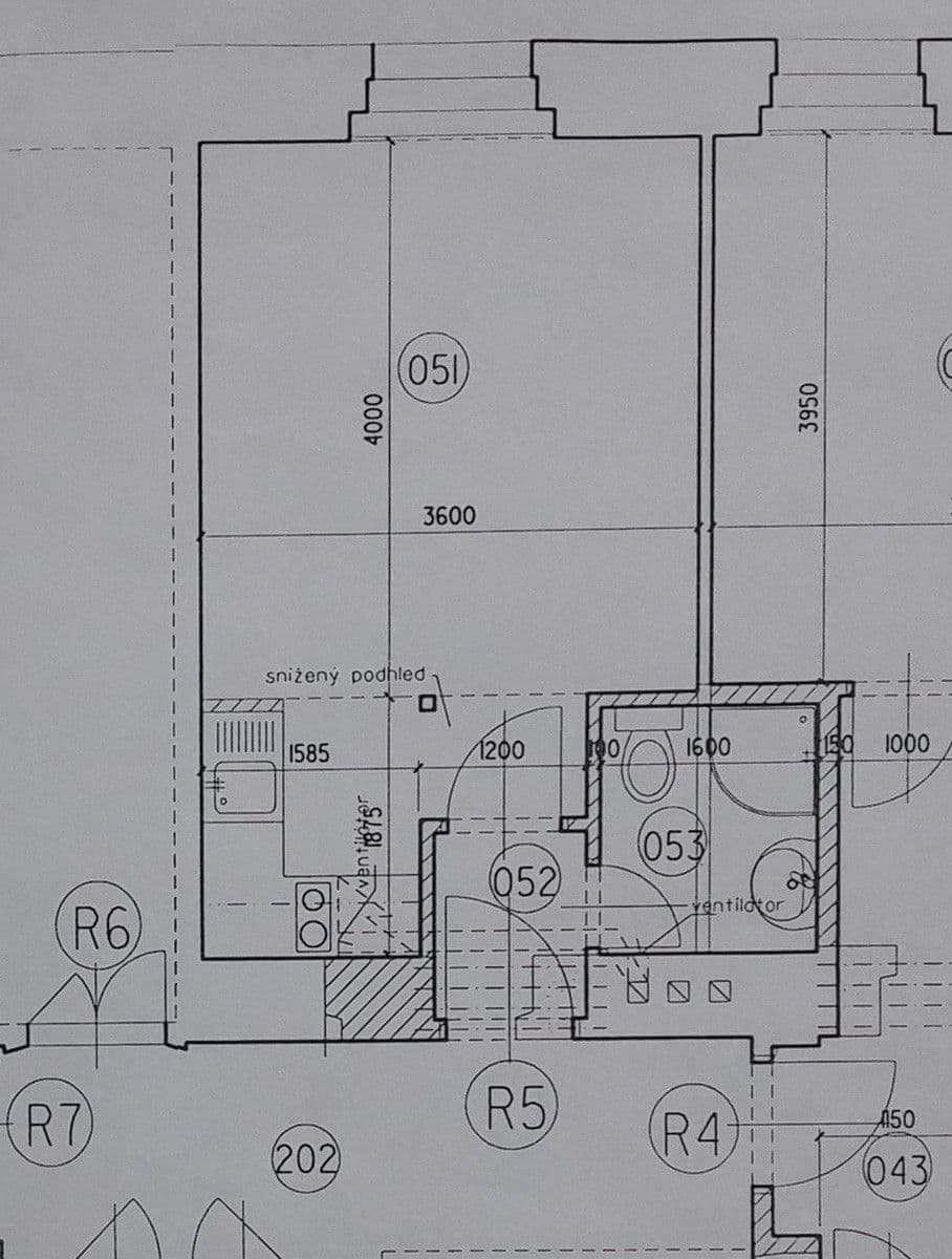 Prenájom bytu 1-izbový 28 m², Radlická, Praha, Praha Prenájom bytu 1-izbový 28 m², Radlická, Praha, Praha