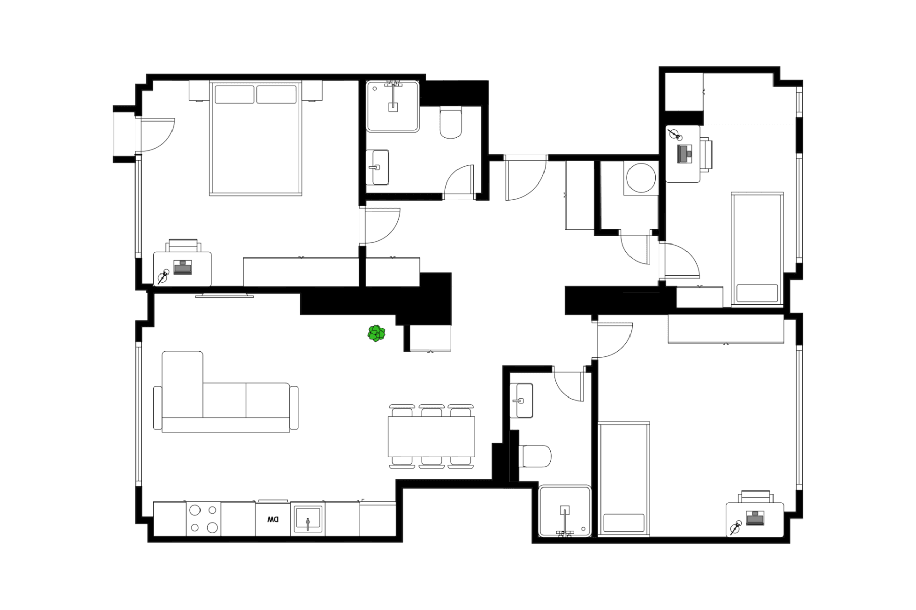 Predaj bytu 4-izbový 83 m², Čeljabinská, Praha, Praha Predaj bytu 4-izbový 83 m², Čeljabinská, Praha, Praha