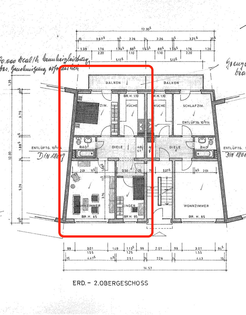 Prenájom bytu 3-izbový 70 m², Konstantinstraße 133, Mönchengladbach, Severné Porýnie - Westfálsko Prenájom bytu 3-izbový 70 m², Konstantinstraße 133, Mönchengladbach, Severné Porýnie - Westfálsko