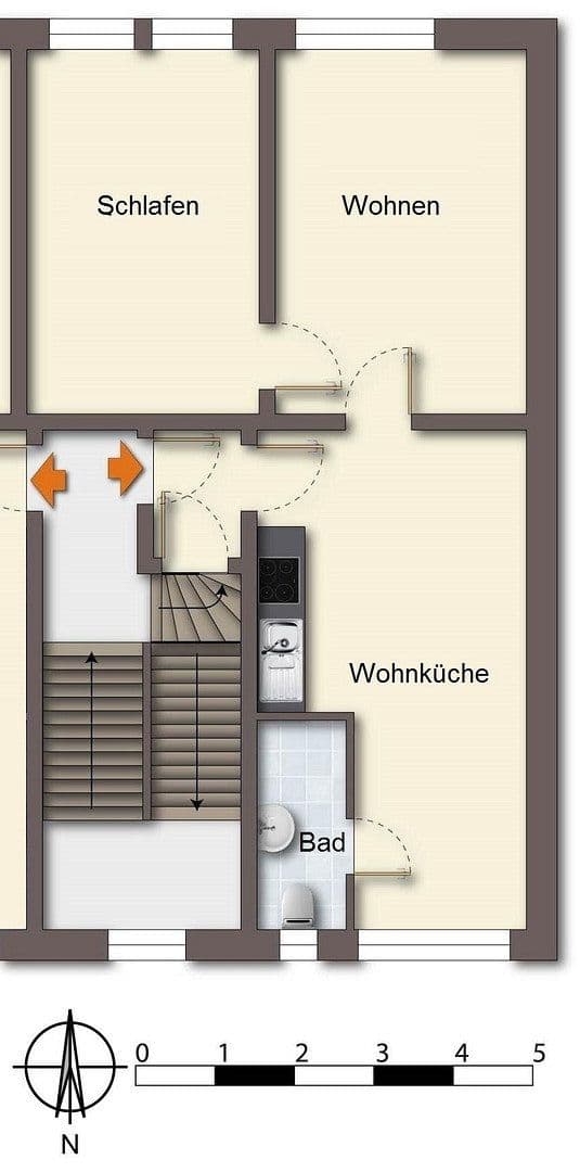 Prenájom bytu 2-izbový 41 m², Kanalstr. 64, Leverkusen, Severné Porýnie - Westfálsko Prenájom bytu 2-izbový 41 m², Kanalstr. 64, Leverkusen, Severné Porýnie - Westfálsko