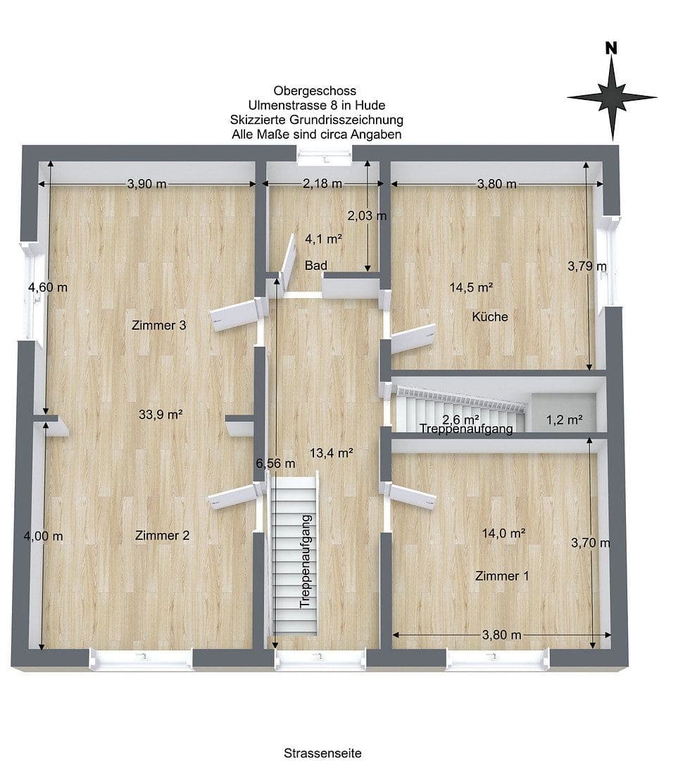 Predaj domu 150 m², pozemek 567 m², Ulmenstr. 8, Hude (Oldenburg), Dolné Sasko Predaj domu 150 m², pozemek 567 m², Ulmenstr. 8, Hude (Oldenburg), Dolné Sasko