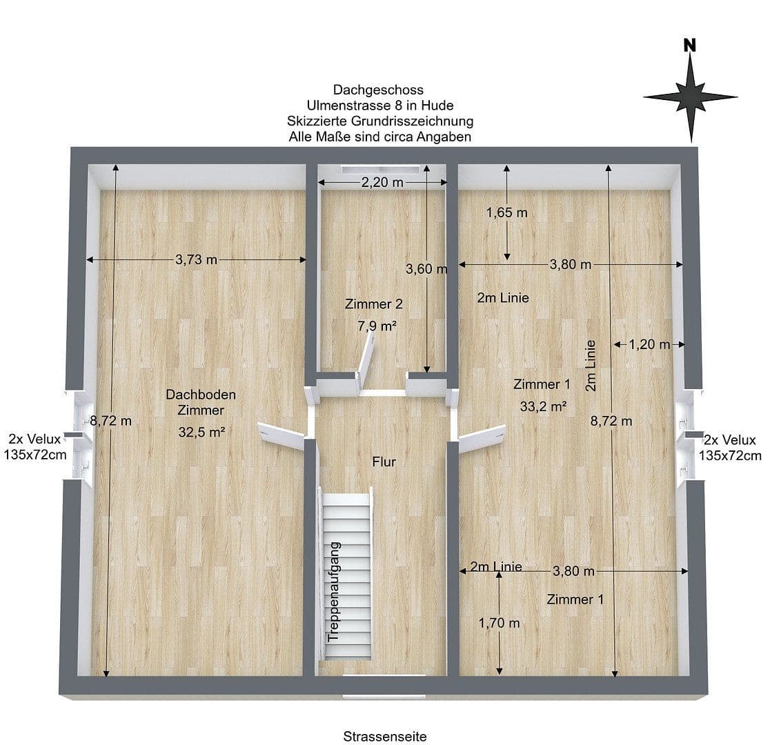 Predaj domu 150 m², pozemek 567 m², Ulmenstr. 8, Hude (Oldenburg), Dolné Sasko Predaj domu 150 m², pozemek 567 m², Ulmenstr. 8, Hude (Oldenburg), Dolné Sasko