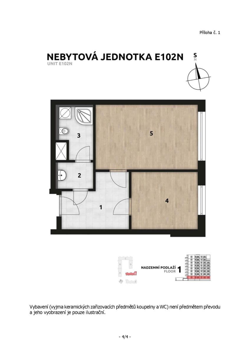Prenájom bytu 2-izbový 45 m², Arnošta Staňka, Praha, Praha Prenájom bytu 2-izbový 45 m², Arnošta Staňka, Praha, Praha