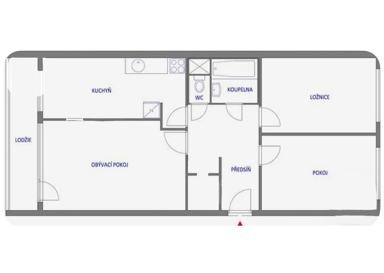 Predaj bytu 3-izbový 71 m², Ohradní, Praha, Praha Predaj bytu 3-izbový 71 m², Ohradní, Praha, Praha