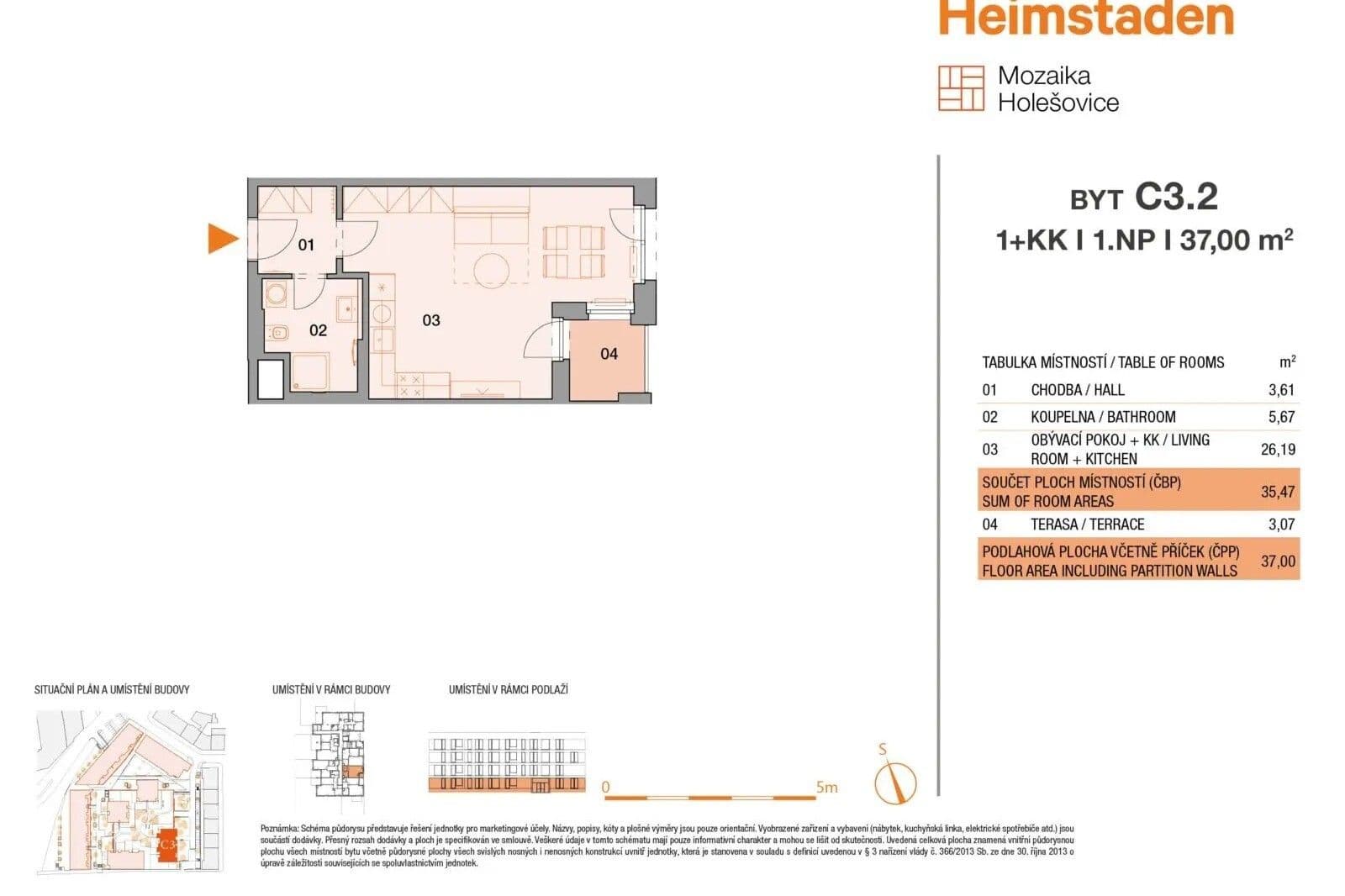 Prenájom bytu 1-izbový 38 m², Vrbenského, Praha, Praha Prenájom bytu 1-izbový 38 m², Vrbenského, Praha, Praha