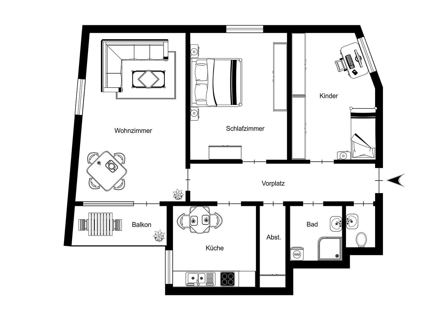 Predaj bytu 3-izbový 88 m², Harald-Hamberg-Straße 60, Schweinfurt, Bavorsko Predaj bytu 3-izbový 88 m², Harald-Hamberg-Straße 60, Schweinfurt, Bavorsko