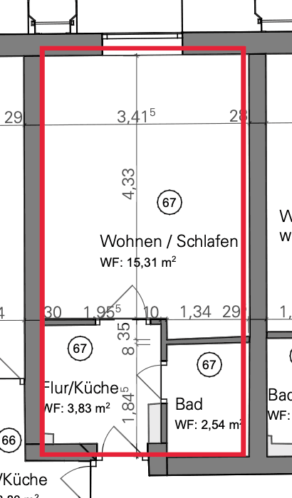 Prenájom bytu 1-izbový 22 m², Falkenstr.33, München, Bavorsko Prenájom bytu 1-izbový 22 m², Falkenstr.33, München, Bavorsko