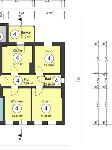 Prenájom bytu 3-izbový 64 m², Kaakstraße 21, Wilhelmshaven, Dolné Sasko Prenájom bytu 3-izbový 64 m², Kaakstraße 21, Wilhelmshaven, Dolné Sasko
