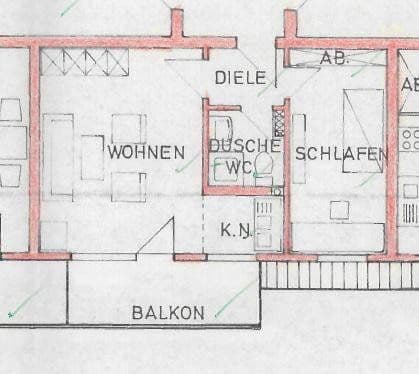 Prenájom bytu 2-izbový 39 m², Münster, Severné Porýnie - Westfálsko Prenájom bytu 2-izbový 39 m², Münster, Severné Porýnie - Westfálsko