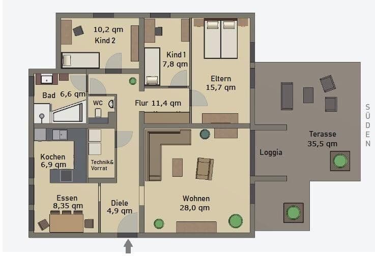 Prenájom bytu 4-izbový 124 m², Bei der Stadtmühle 1, Lahr/Schwarzwald, Bádensko-Wurttembersko Prenájom bytu 4-izbový 124 m², Bei der Stadtmühle 1, Lahr/Schwarzwald, Bádensko-Wurttembersko