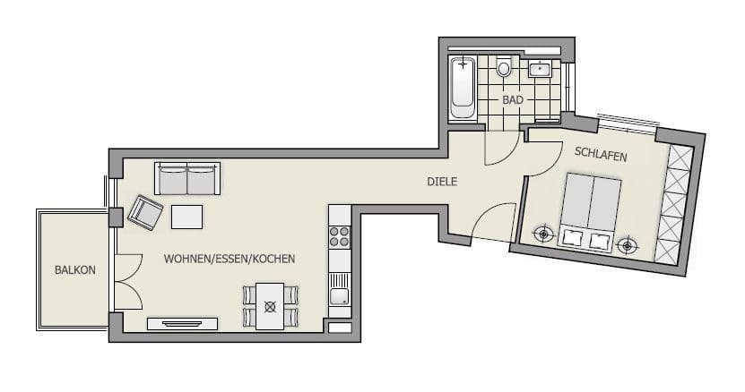 Prenájom bytu 2-izbový 56 m², Grossvenedigerstr. 55, München, Bavorsko Prenájom bytu 2-izbový 56 m², Grossvenedigerstr. 55, München, Bavorsko