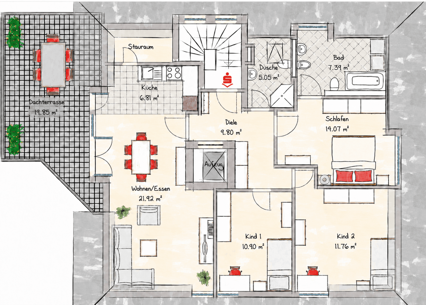 Prenájom bytu 4-izbový 98 m², München, Bavorsko Prenájom bytu 4-izbový 98 m², München, Bavorsko