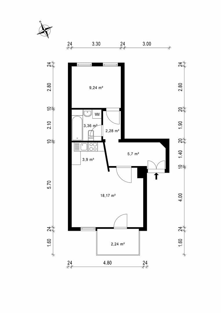 Predaj bytu 2-izbový 45 m², Leipzig, Sasko Predaj bytu 2-izbový 45 m², Leipzig, Sasko
