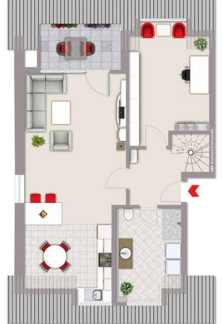 Prenájom bytu 3-izbový 103 m², Ernst-Reuter-Straße 66, Bocholt, Severné Porýnie - Westfálsko Prenájom bytu 3-izbový 103 m², Ernst-Reuter-Straße 66, Bocholt, Severné Porýnie - Westfálsko