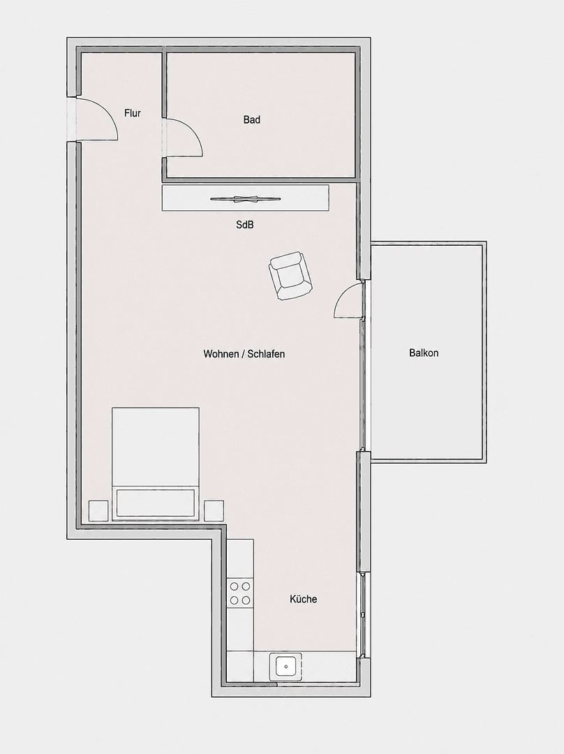 Predaj bytu 1-izbový 39 m², München, Bavorsko Predaj bytu 1-izbový 39 m², München, Bavorsko