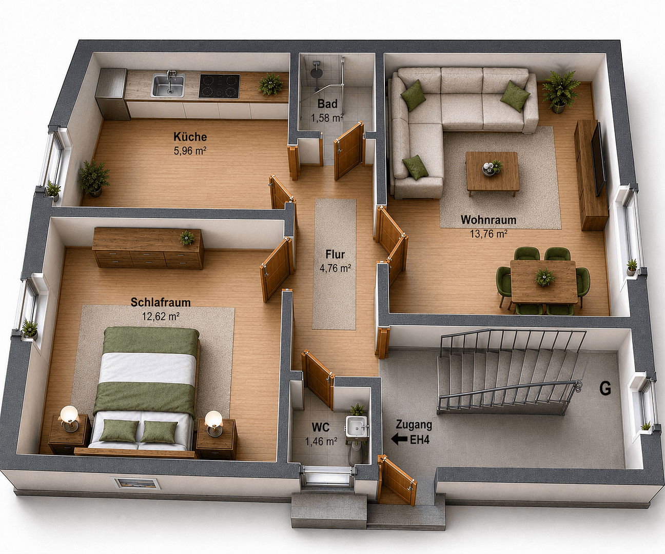 Prenájom bytu 2-izbový 45 m², Bödikerstraße 63, Mönchengladbach, Severné Porýnie - Westfálsko Prenájom bytu 2-izbový 45 m², Bödikerstraße 63, Mönchengladbach, Severné Porýnie - Westfálsko